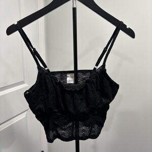 No Boundaries Black Lace Cami